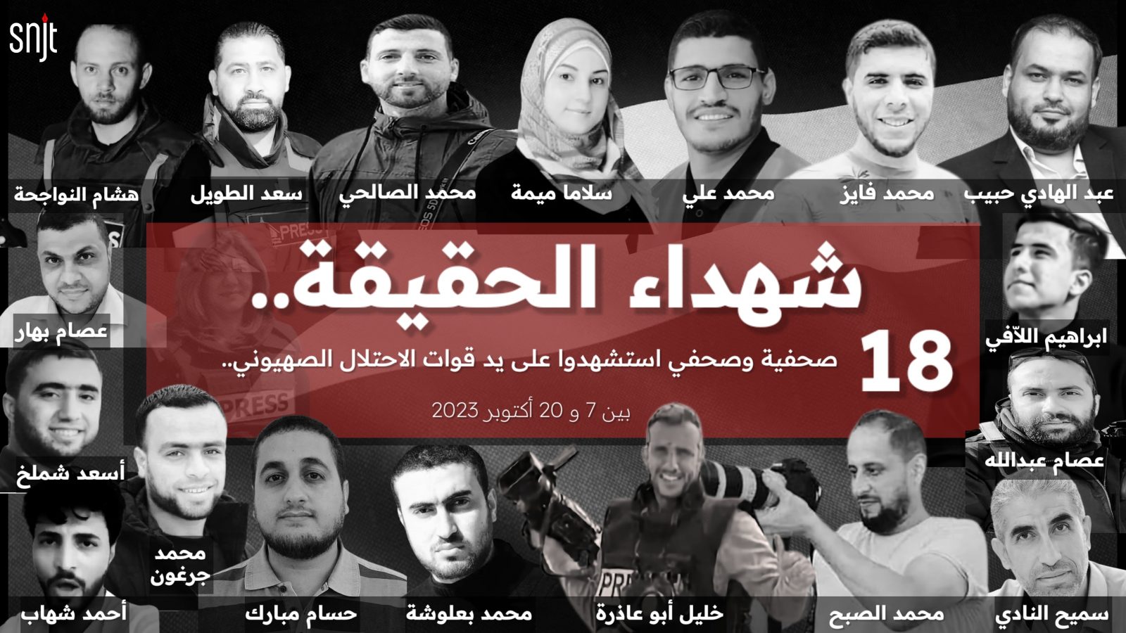 44 يوما من العدوان.. هذا عدد الصحفيين الشهداء (التفاصيل لـ”تونس الان”)