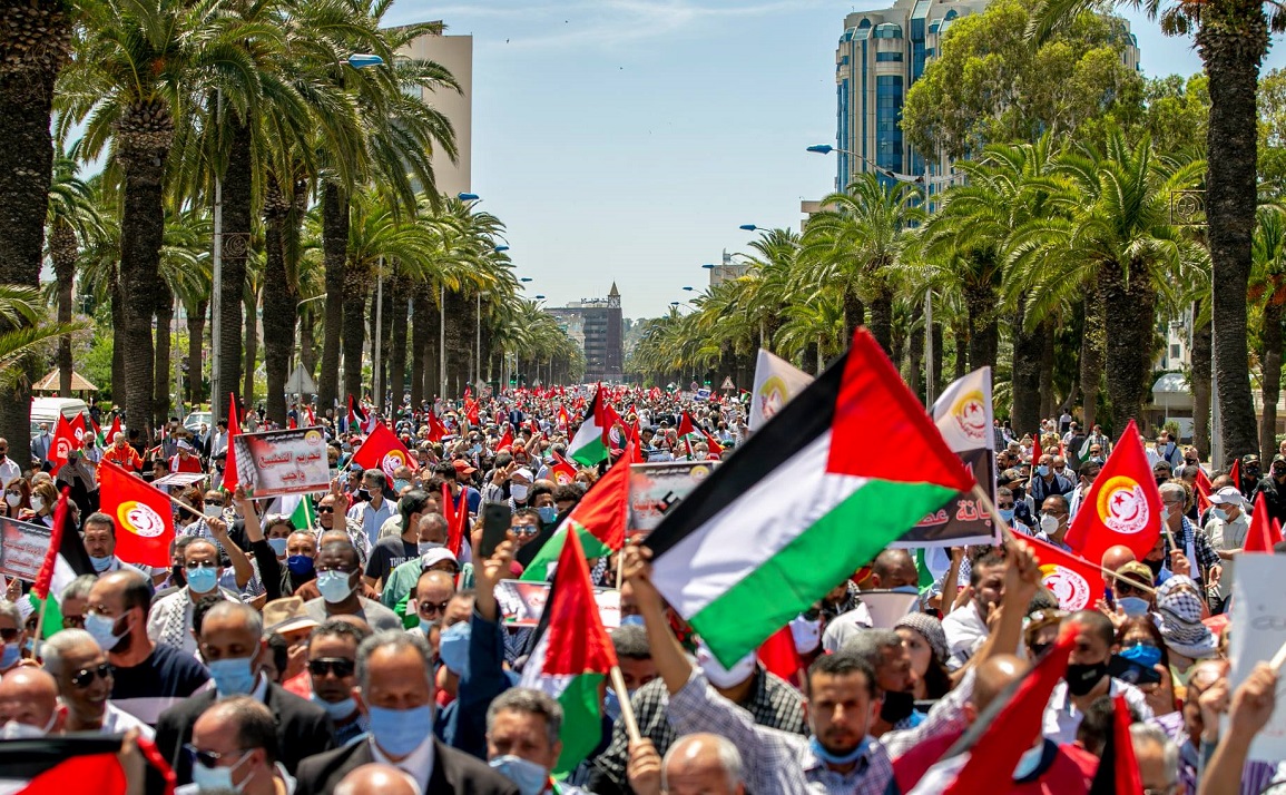 من تونس.. جسر جوّي ومسيرة وطنية لدعم الشعب الفلسطيني