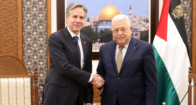 بلينكين يجتمع مع الرئيس الفلسطيني