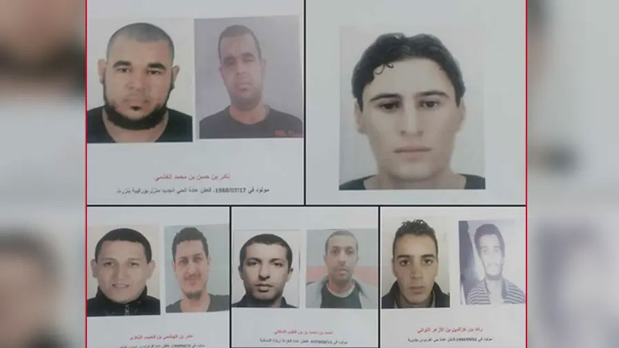 10 بطاقات إيداع في السجن في حق الإرهابيين الفارين