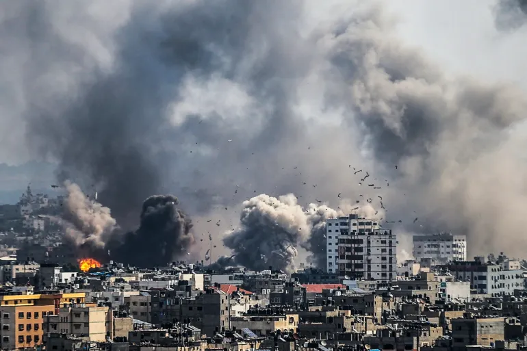 مسيرات امريكية في غزة