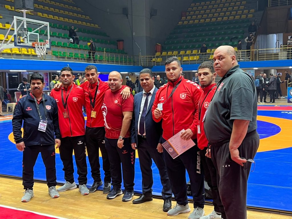 أربع ميداليات لتونس في البطولة العربية للمصارعة