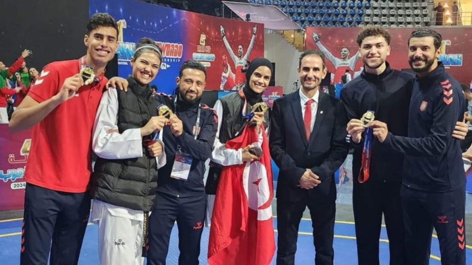 كأس العرب للتايكواندو/ تونس أفضل منتخب ب7 ميداليات