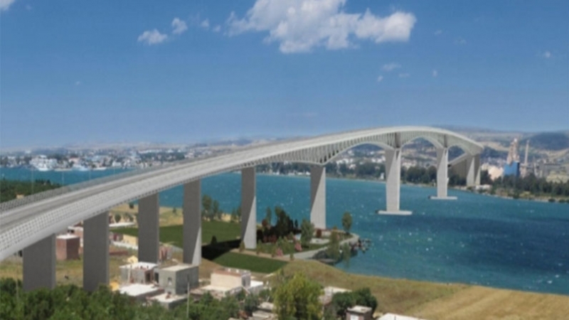 الشركة الصينية تعلن موعد انطلاق أشغال الجزء الرئيسي لجسر بنزرت