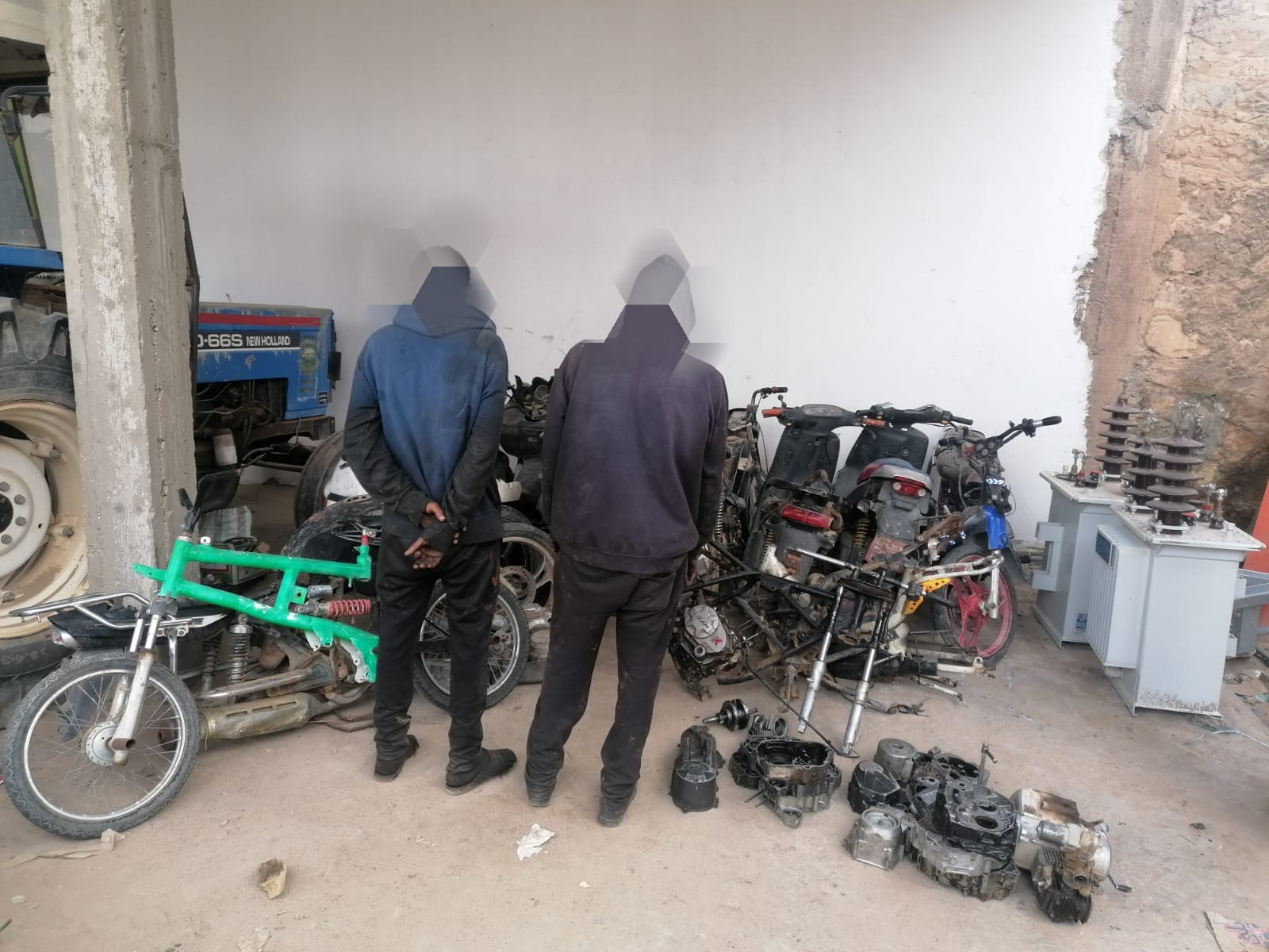 سيدي بوزيد/ الكشف عن عصابة لسرقة وتفكيك الدراجات النارية (صور)