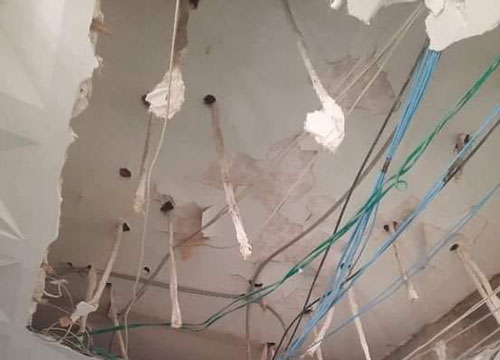 سقوط جزء من سقف مستشفى قفصة