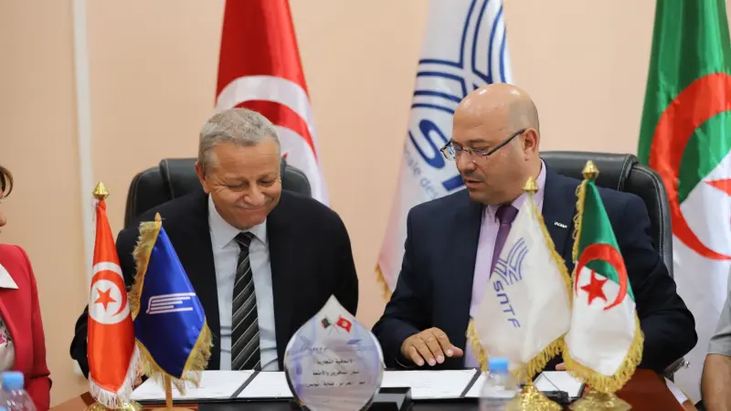 توقيع الاتفاقية التجارية لقطار تونس - الجزائر